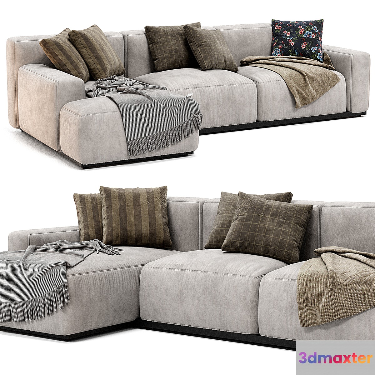Jesse Daniel Chaise Longue Sofa - No.3
