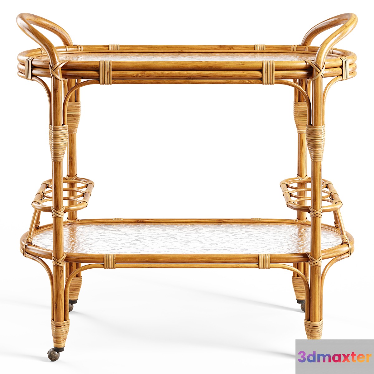 Zara Home - The rattan service table on wheels