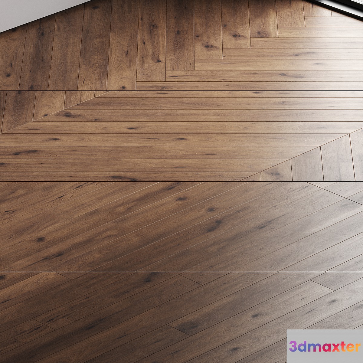 Oak parquet board 17 3D Max