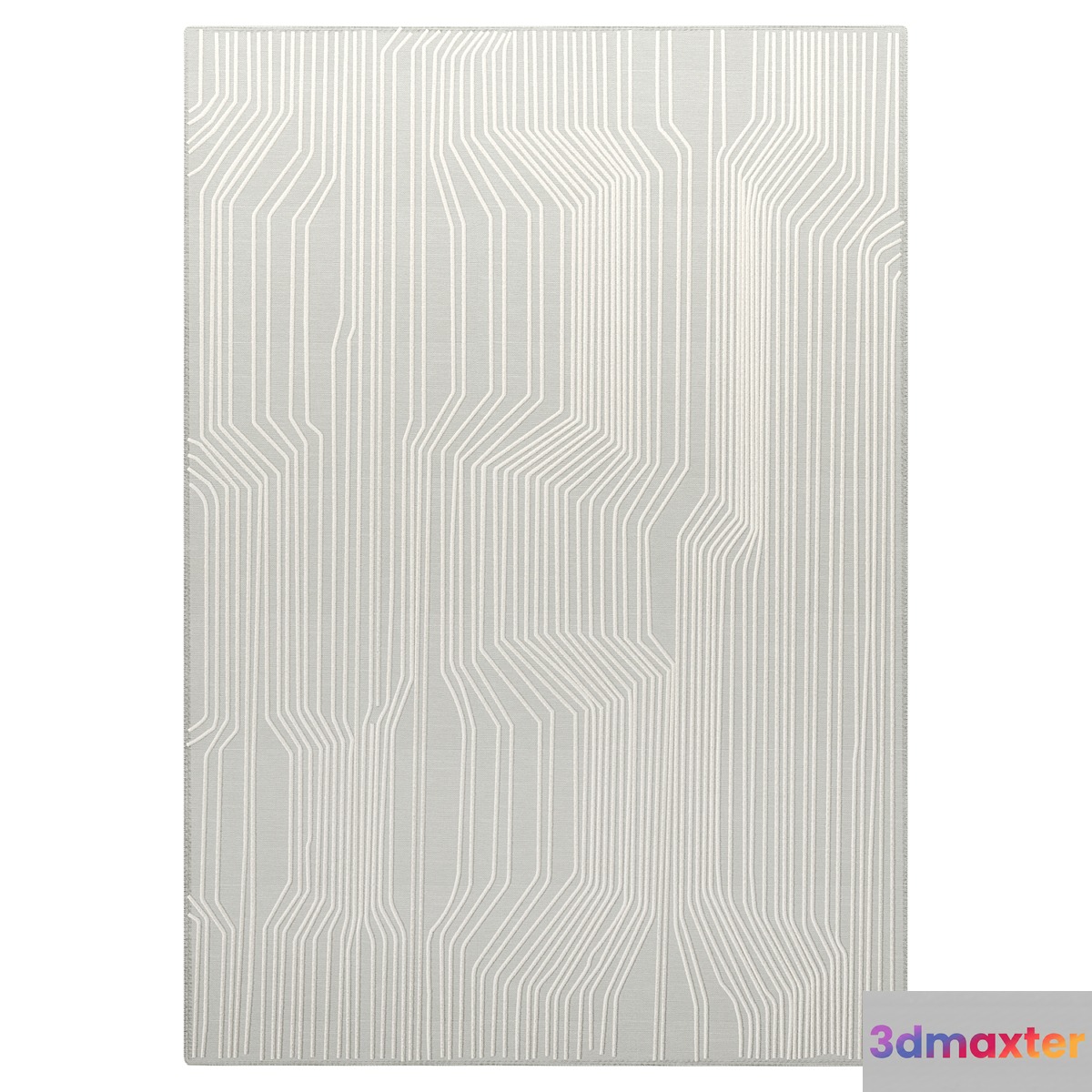 Farooka wool and cotton rug gray AM.PM 3D Max
