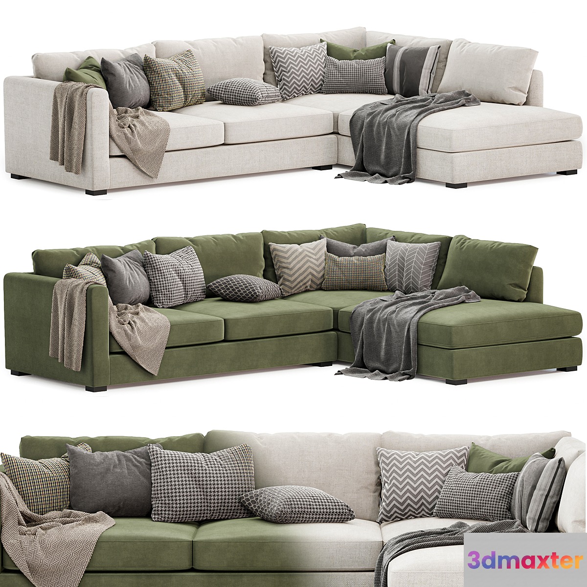 Blake Large Open End Corner Sofa - No.2