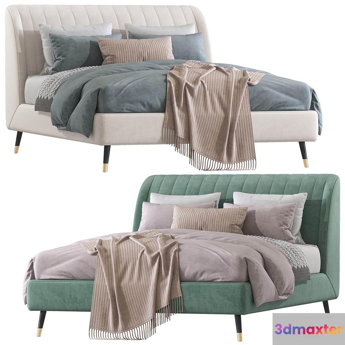 Double bed 97. 3D Max