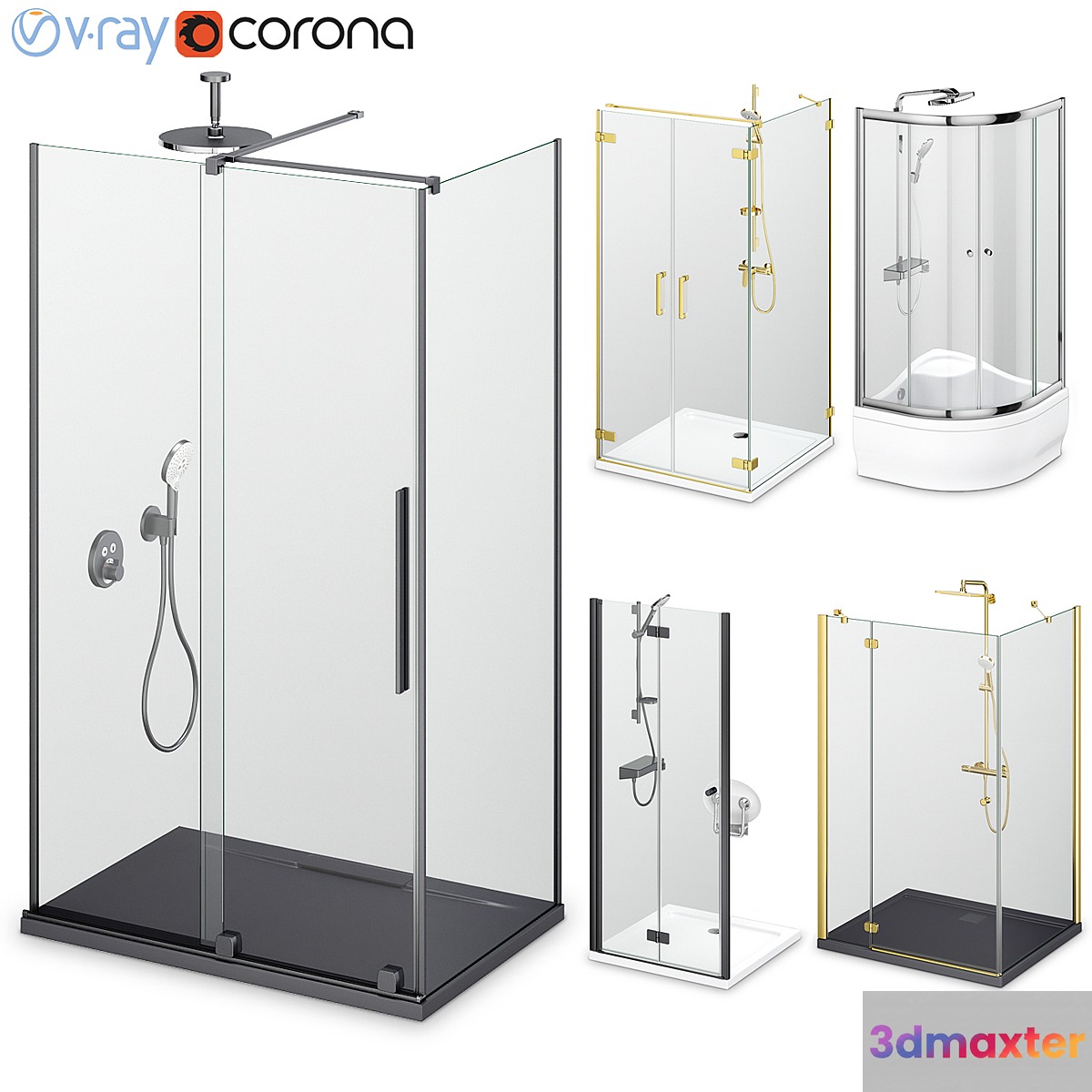 Shower enclosures and doors Radaway set 165 - No.2
