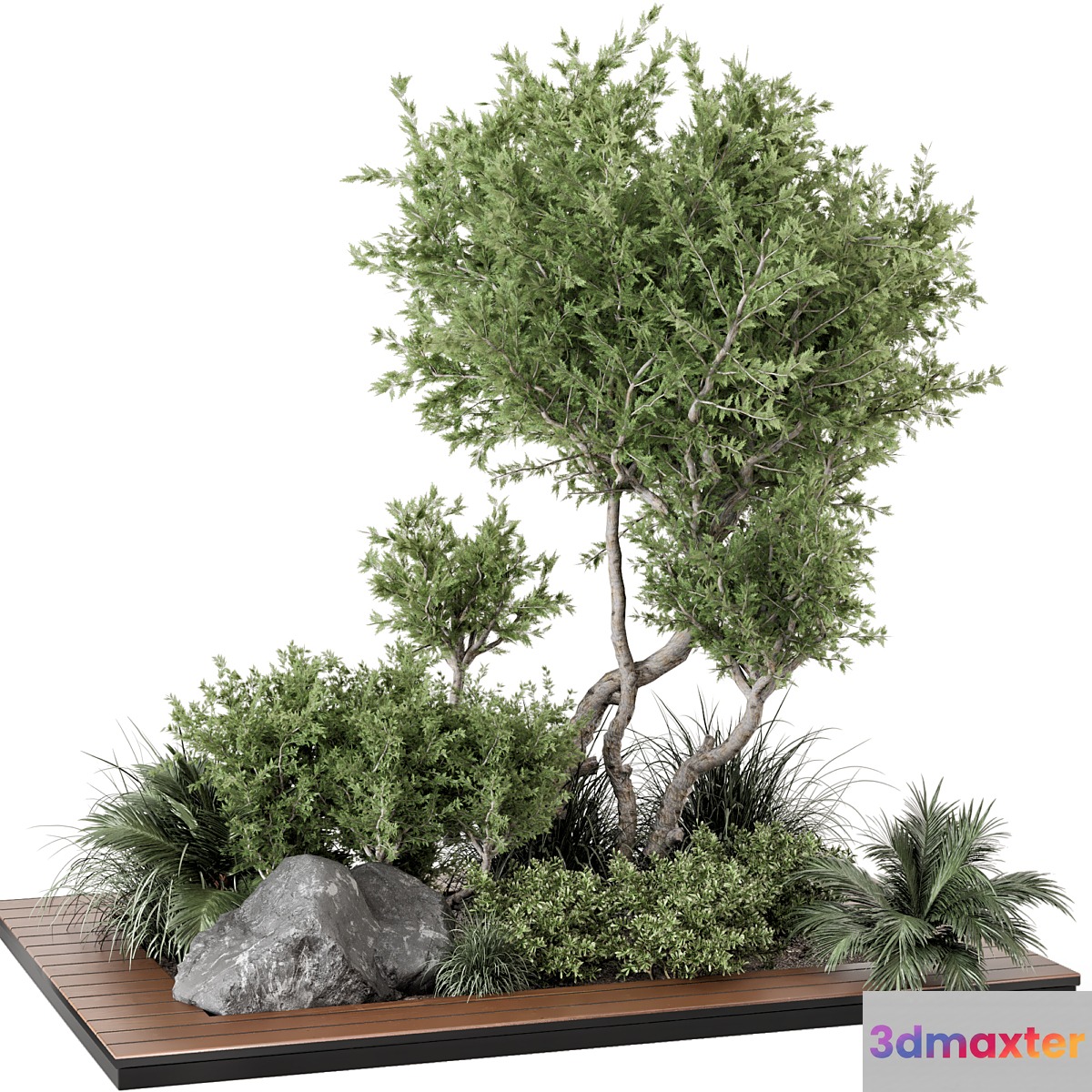 Outdoor Garden Set Bush and Tree - Garden Set 813