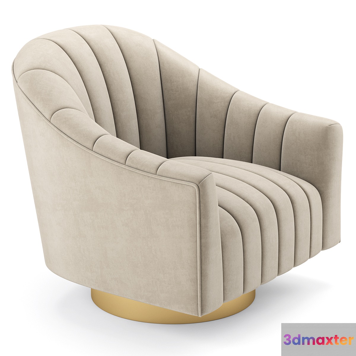 Buoyant Accent Lounge Swivel Chair 3D Max