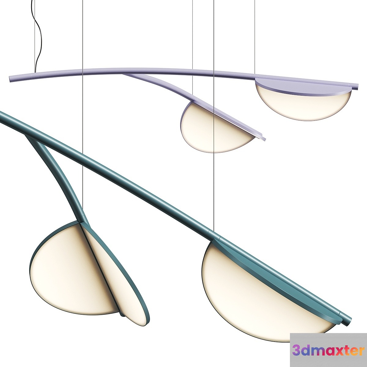 Flos Almendra Organic S2 Y Linear Pendant Lamp