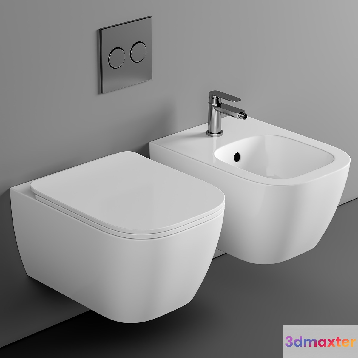 BagnoDesign Attache Rimless Wall Hung Toilet