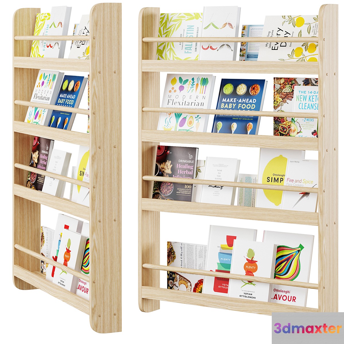 Wall mounted cookbook shelf by Minime - No.2