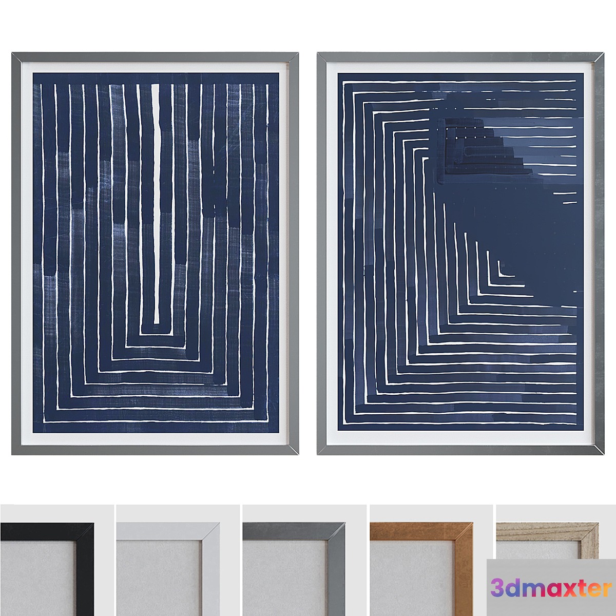 Picture Frame Set 747 3D Max