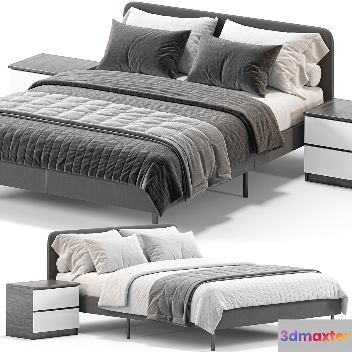 IKEA SLATTUM Double bed - No.3