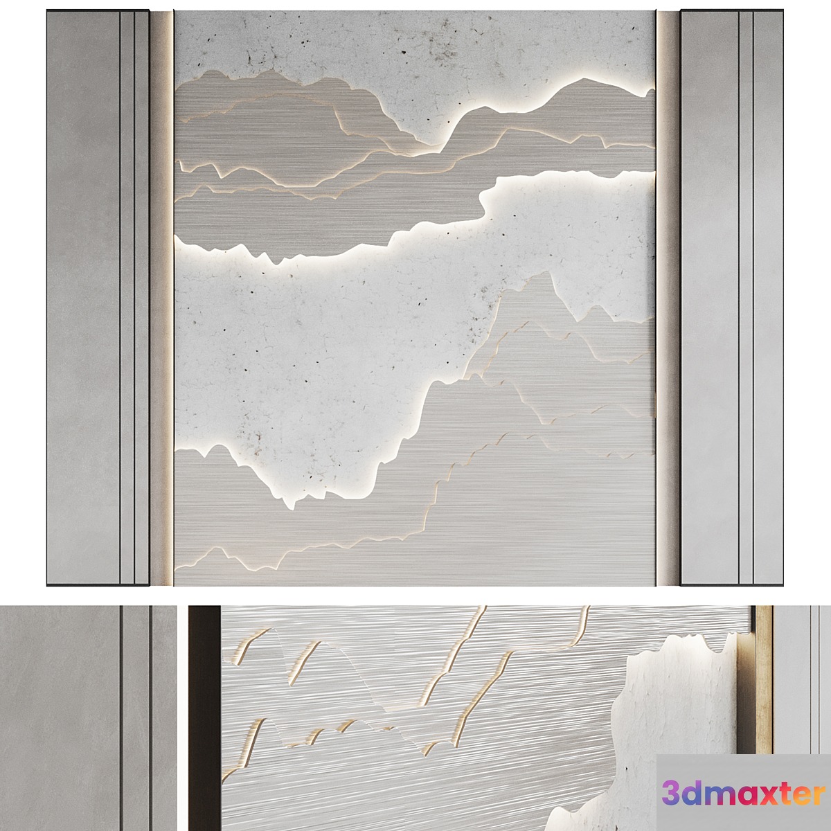 Decorative wall panel №7 3D Max