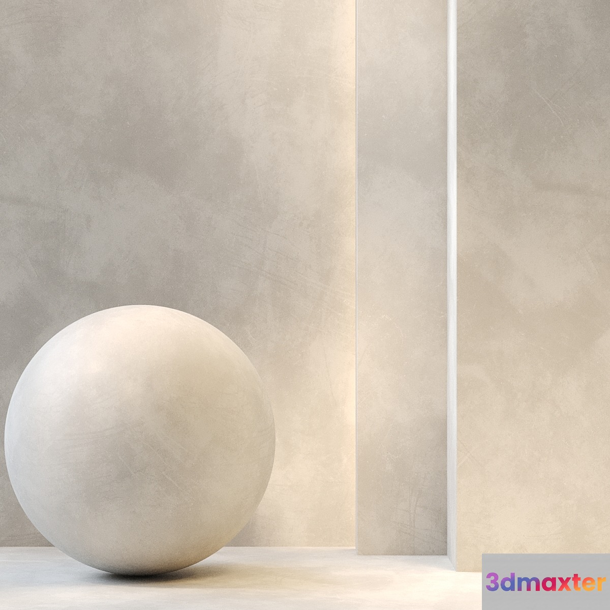 Stucco Textured Beige _ PBR _ Seamless _ 4k _ set04 3D Max