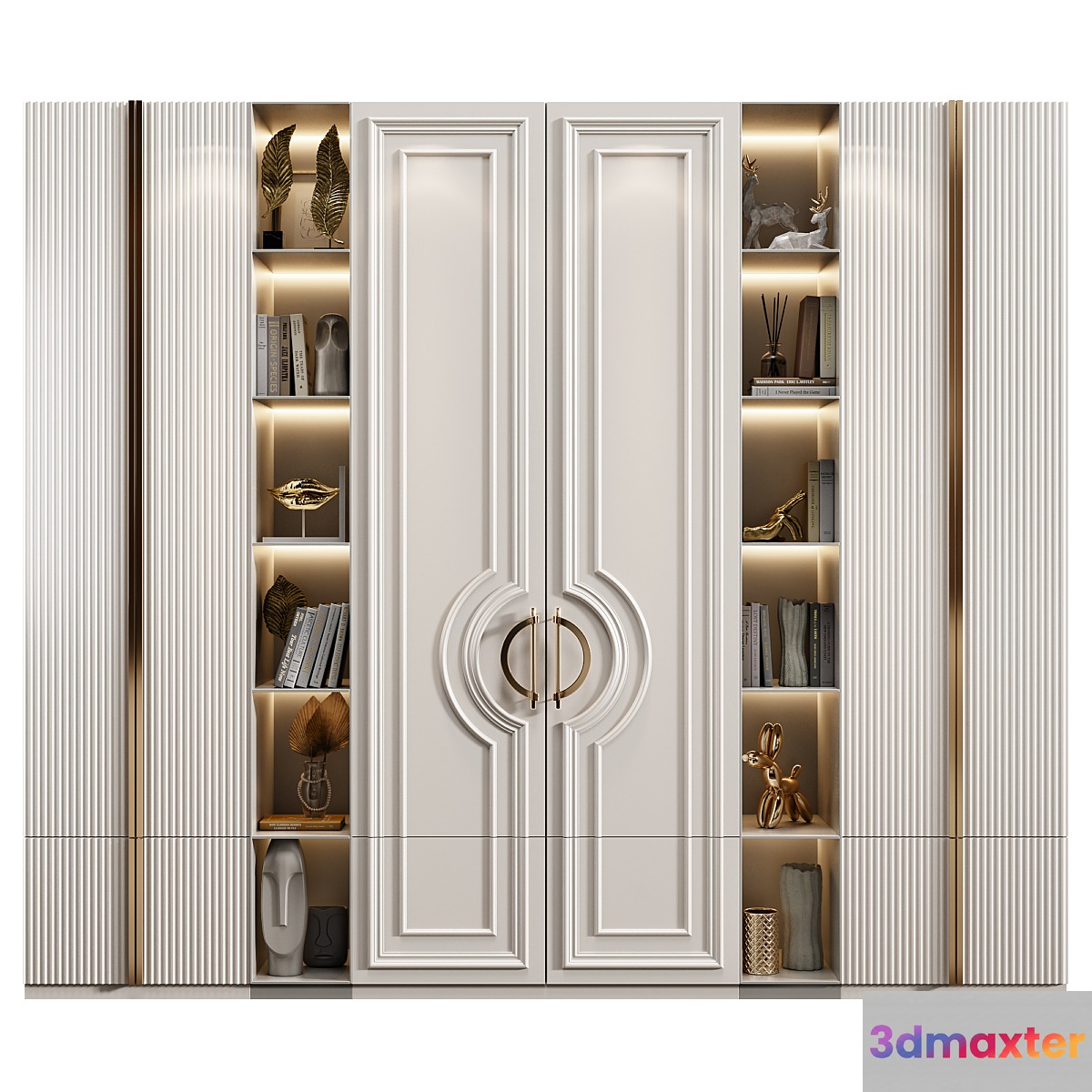 Neoclassical wardrobe 09 3D Max