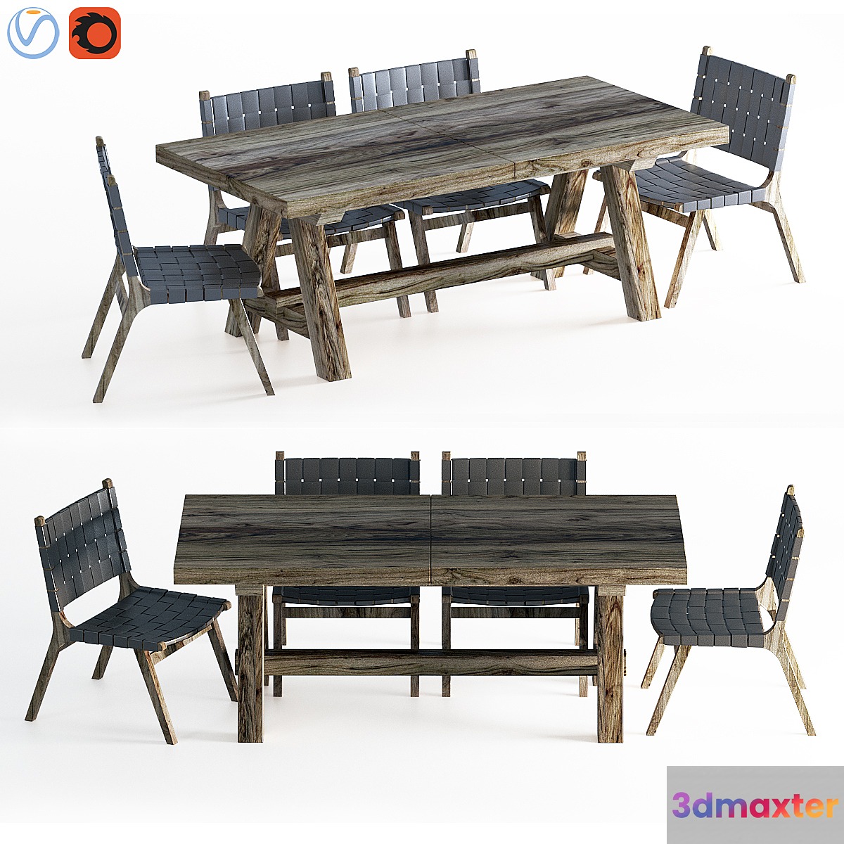 Ezra Dining Collection 3D Max