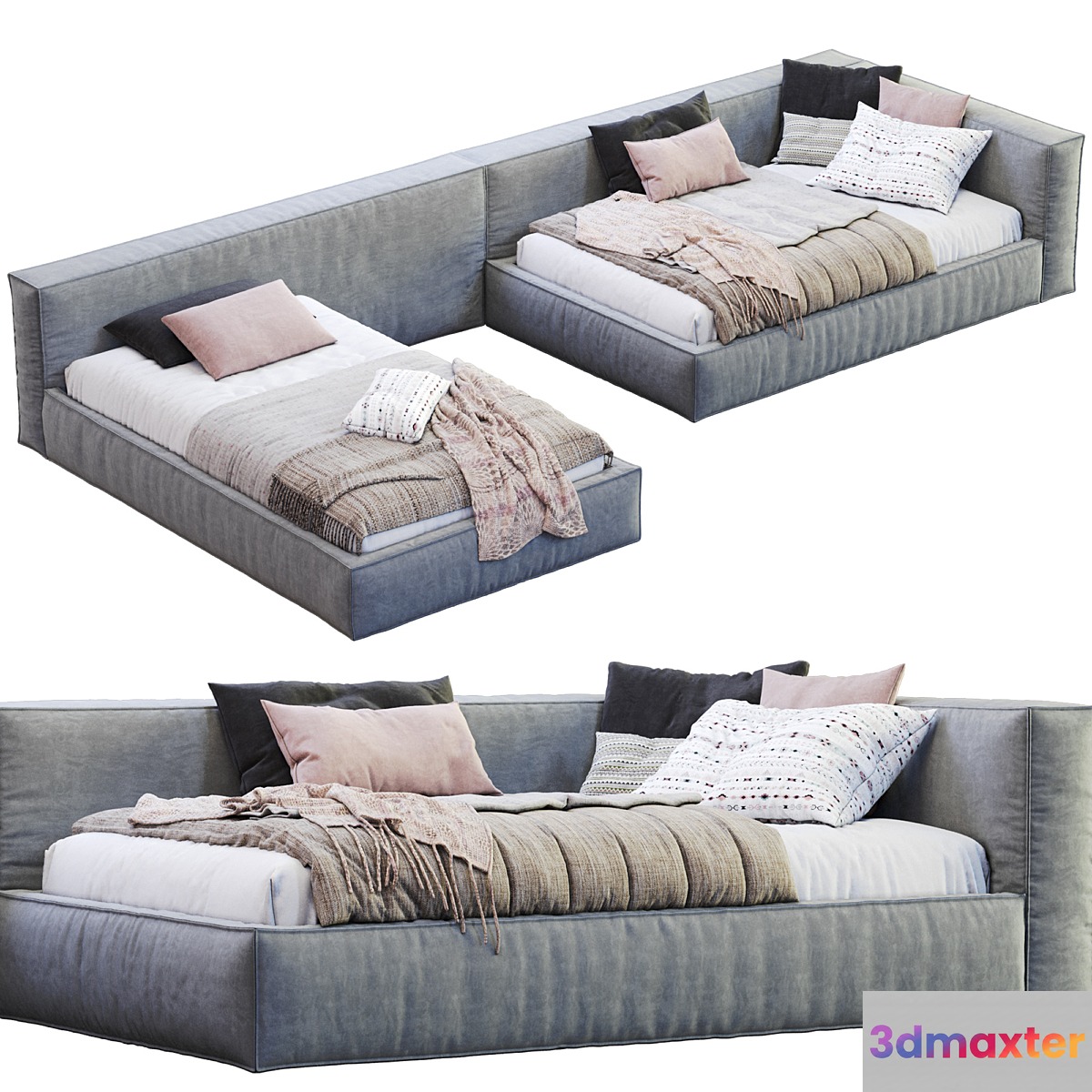 Boca Mini Bed 3D Max