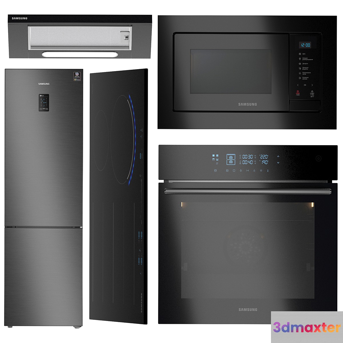 Samsung kitchen appliances set 7 3D Max