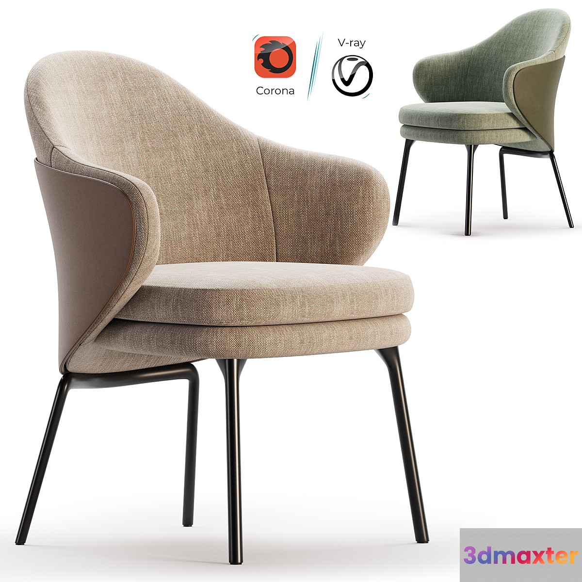 ANGIE Easy chair By Minotti