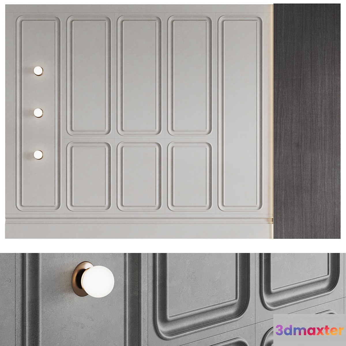 Decorative wall panel №11 3D Max