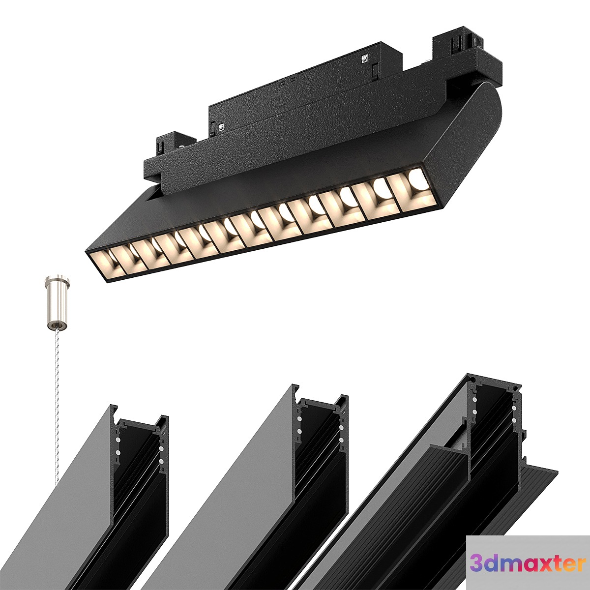 Arte Lamp Linea A4638PL-1BK 3D Max