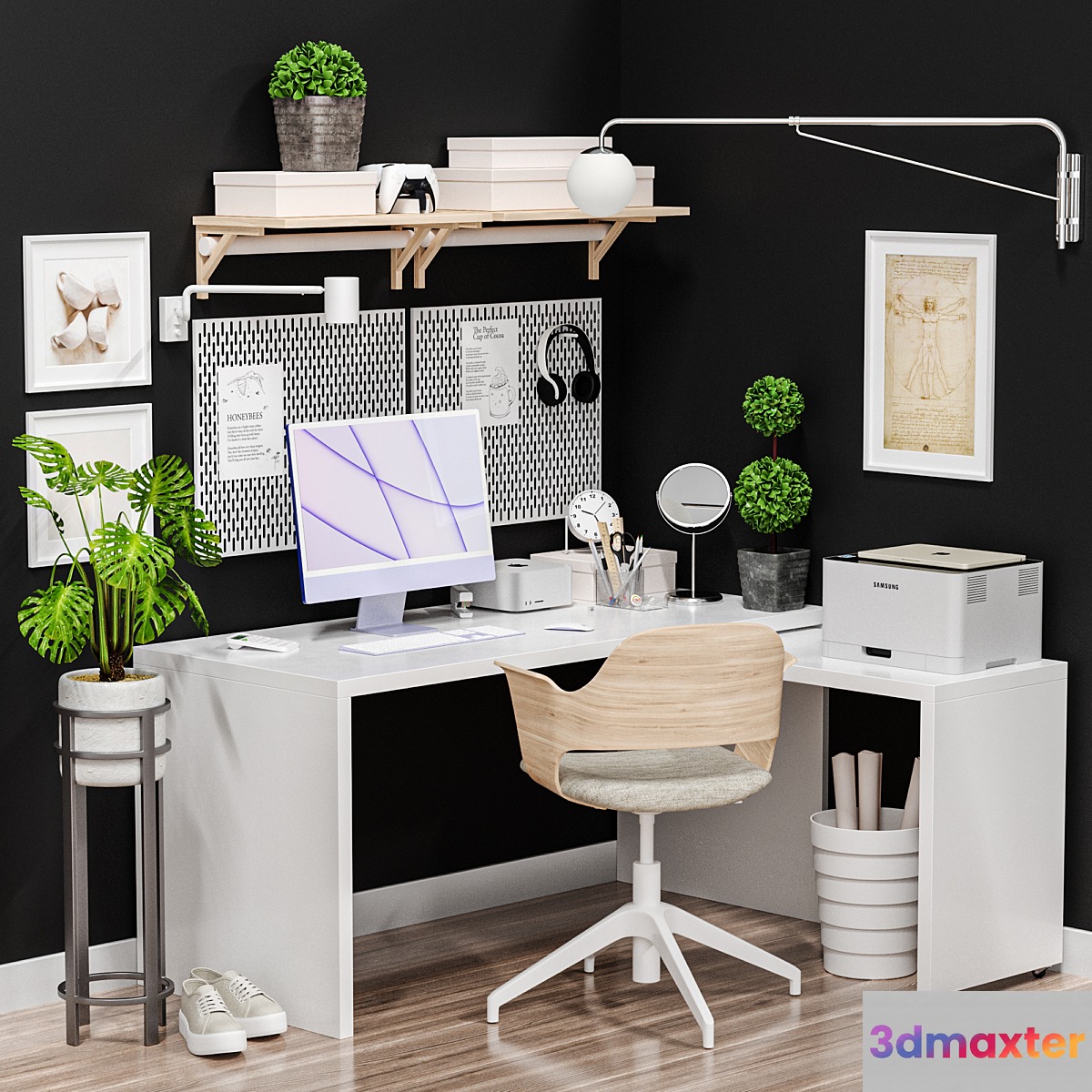 IKEA - Office workplace - Office workplace 6 3D Max