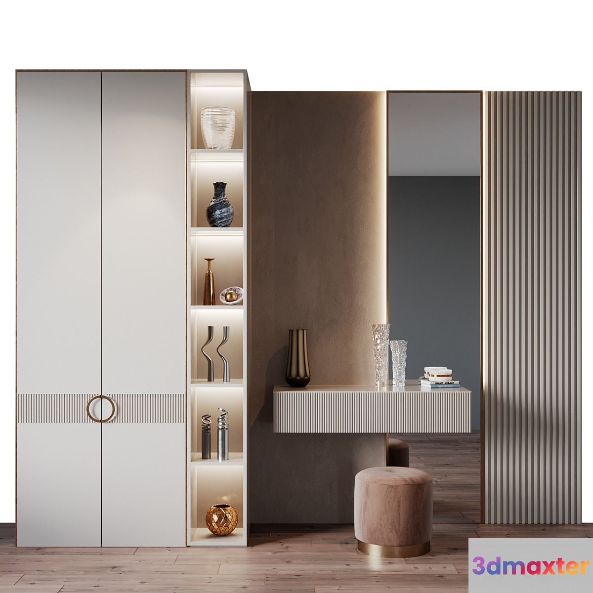 hallway 3 3D Max
