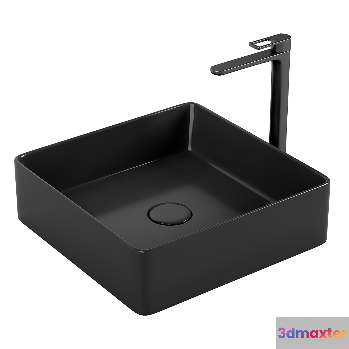 Sink IDDIS Slide SLIBM01i27 black 3D Max