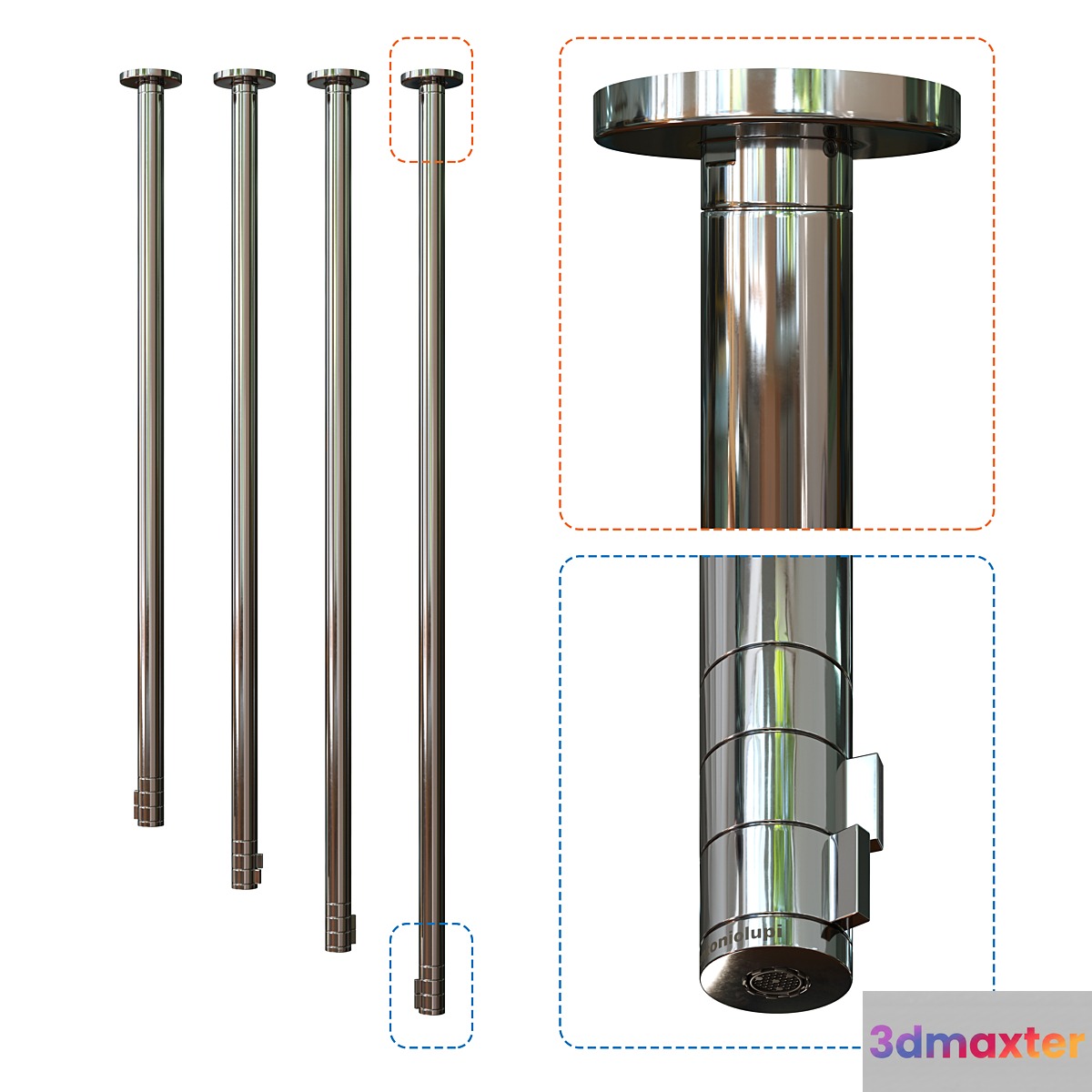 Ceiling faucet 3D Max