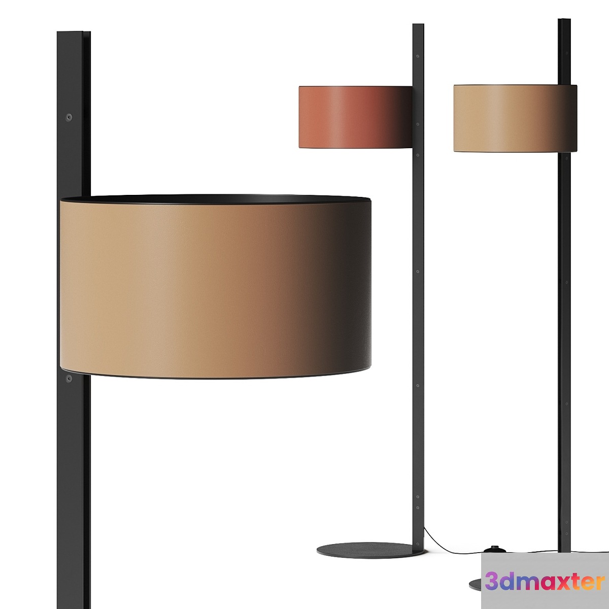 Oluce Parallel 396 Floor Lamp