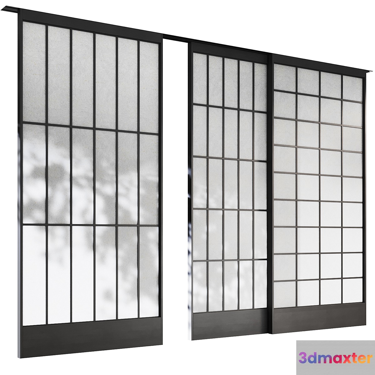 Decorative sliding partition shoji Japanese 3
