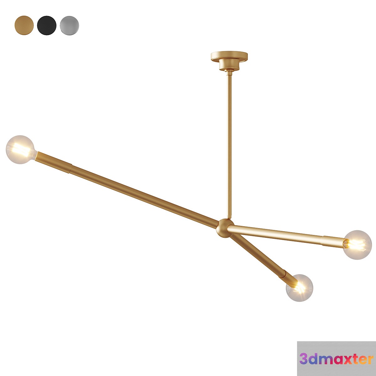 Shades of Light - Modern Myles Chandelier Pendant 3D Max