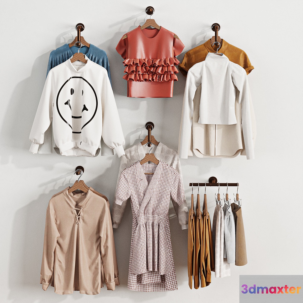 Clothing store hanger wardrobe loft
