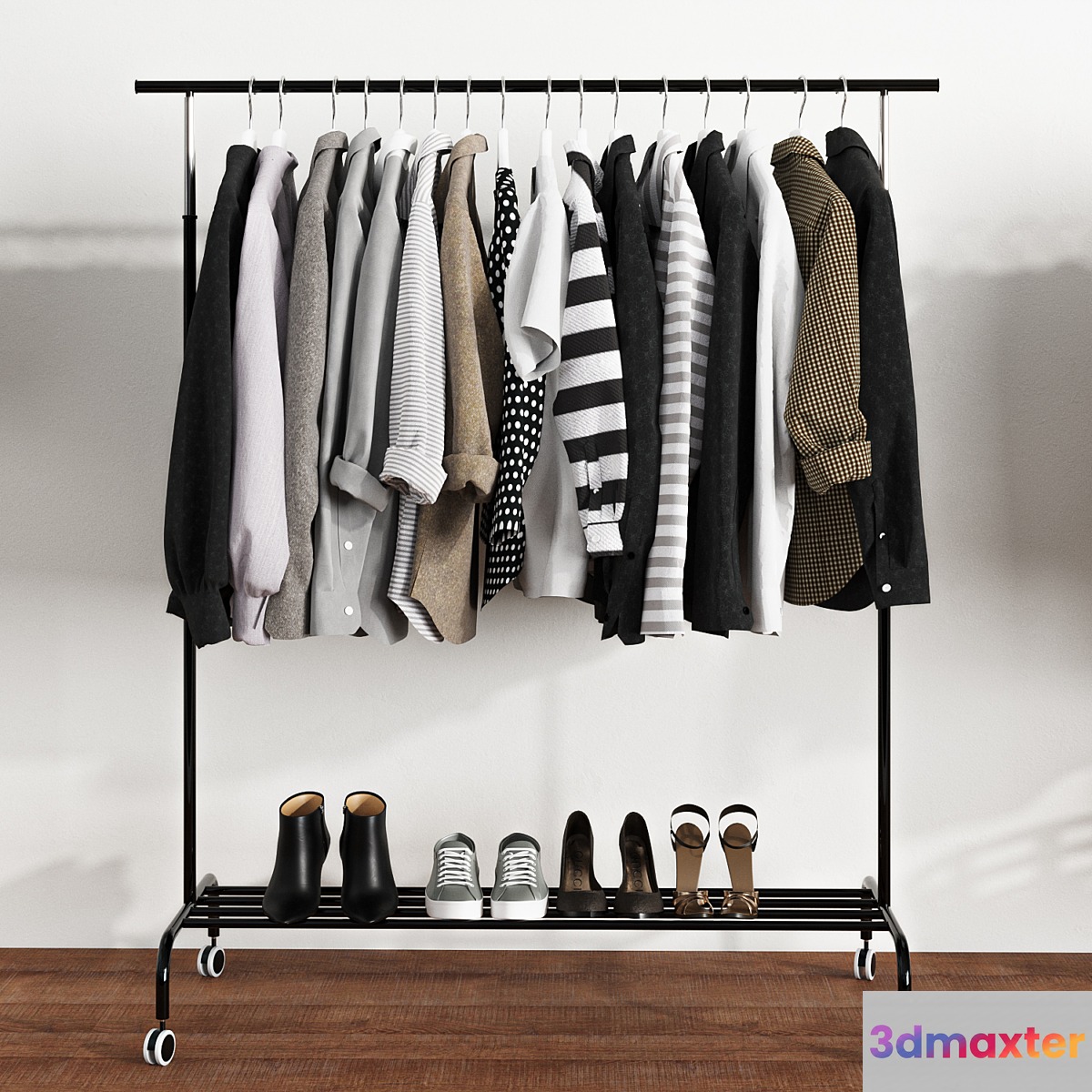 Clothes Ikea RIGGA RIGGA Floor hanger 3D Max