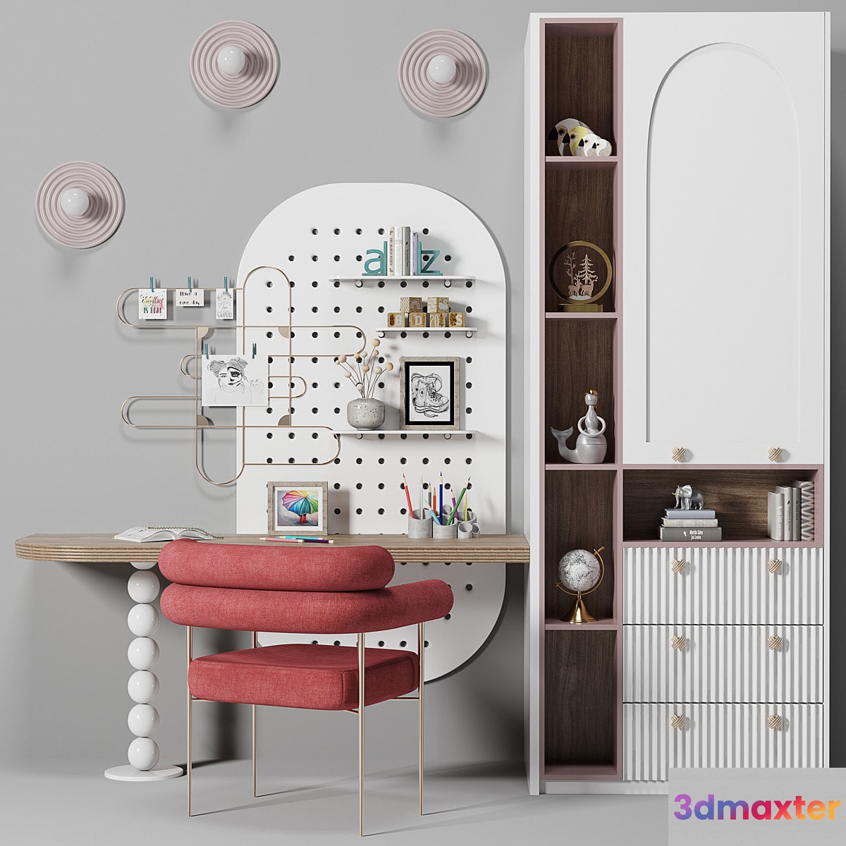 furniture set for children01 3D Max
