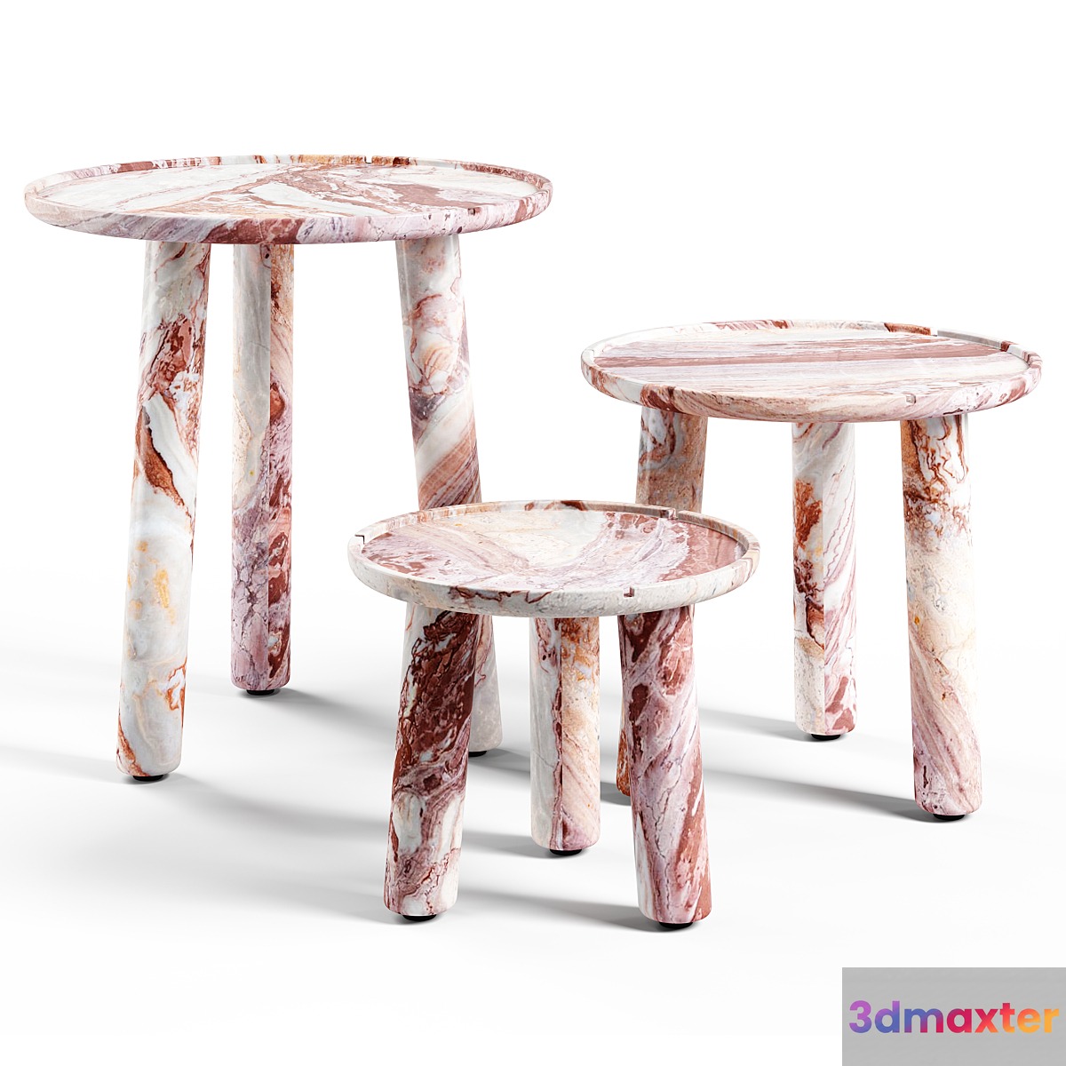 Exteta - Stone Round Coffee Table - No.2