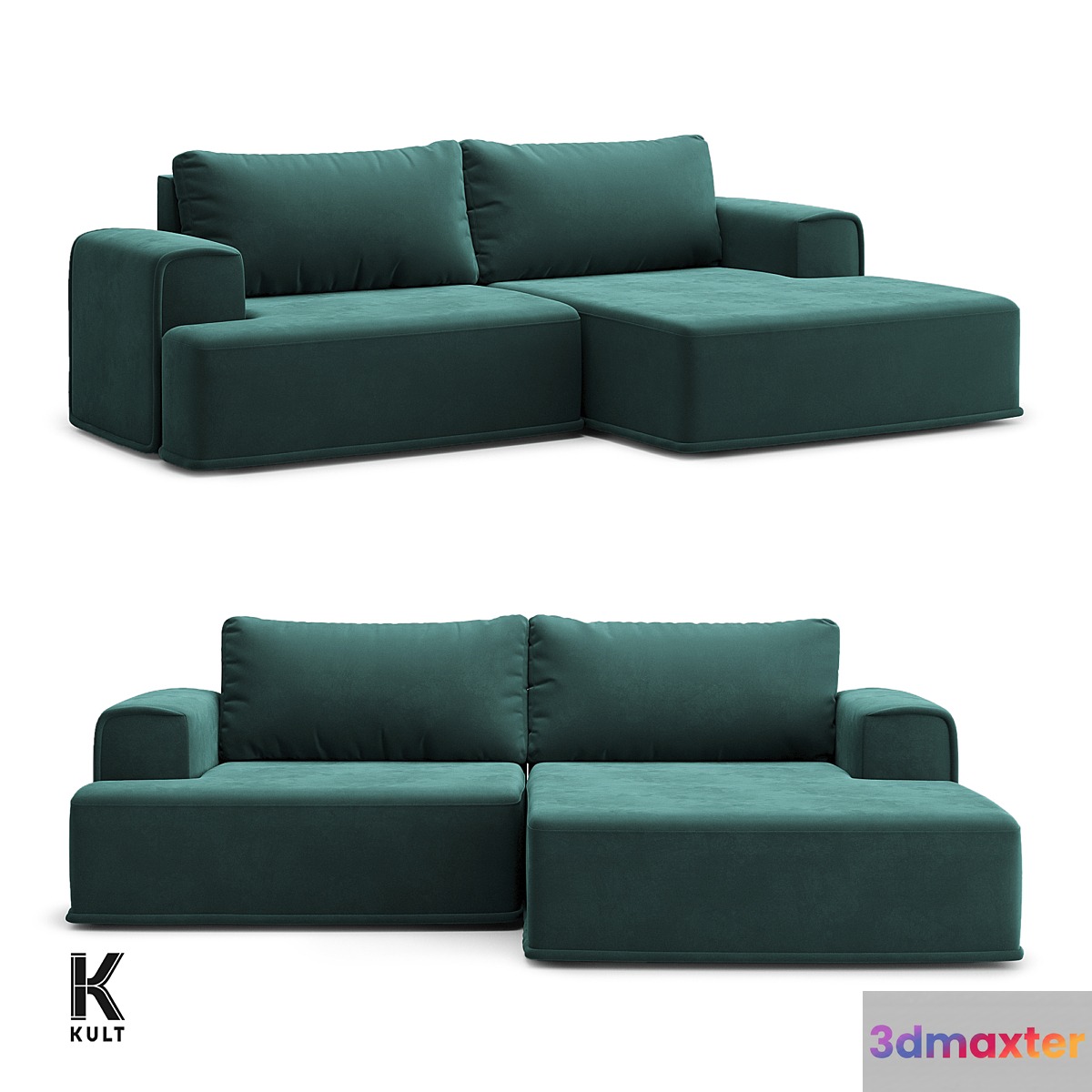 OM KULT-HOME sofa RUFFO 07.40 3D Max