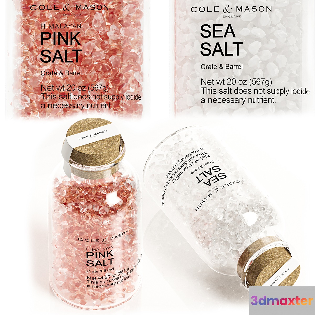 Cole and Mason Pink Himalayan Salt and Sea Salt kitchen set - No.2