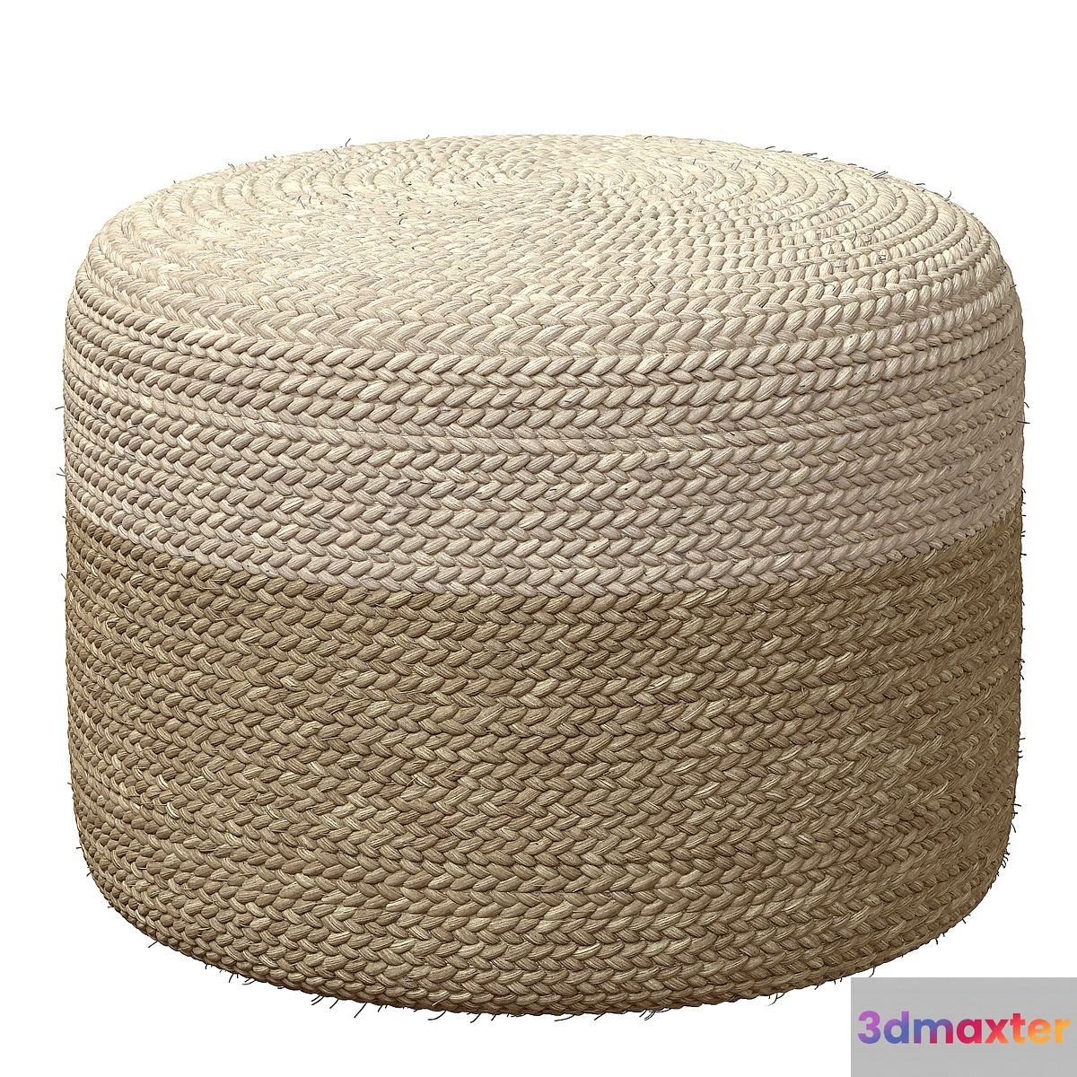 Agro Richer Home Decor Round Jute Pouf Bean Bag 3D Max