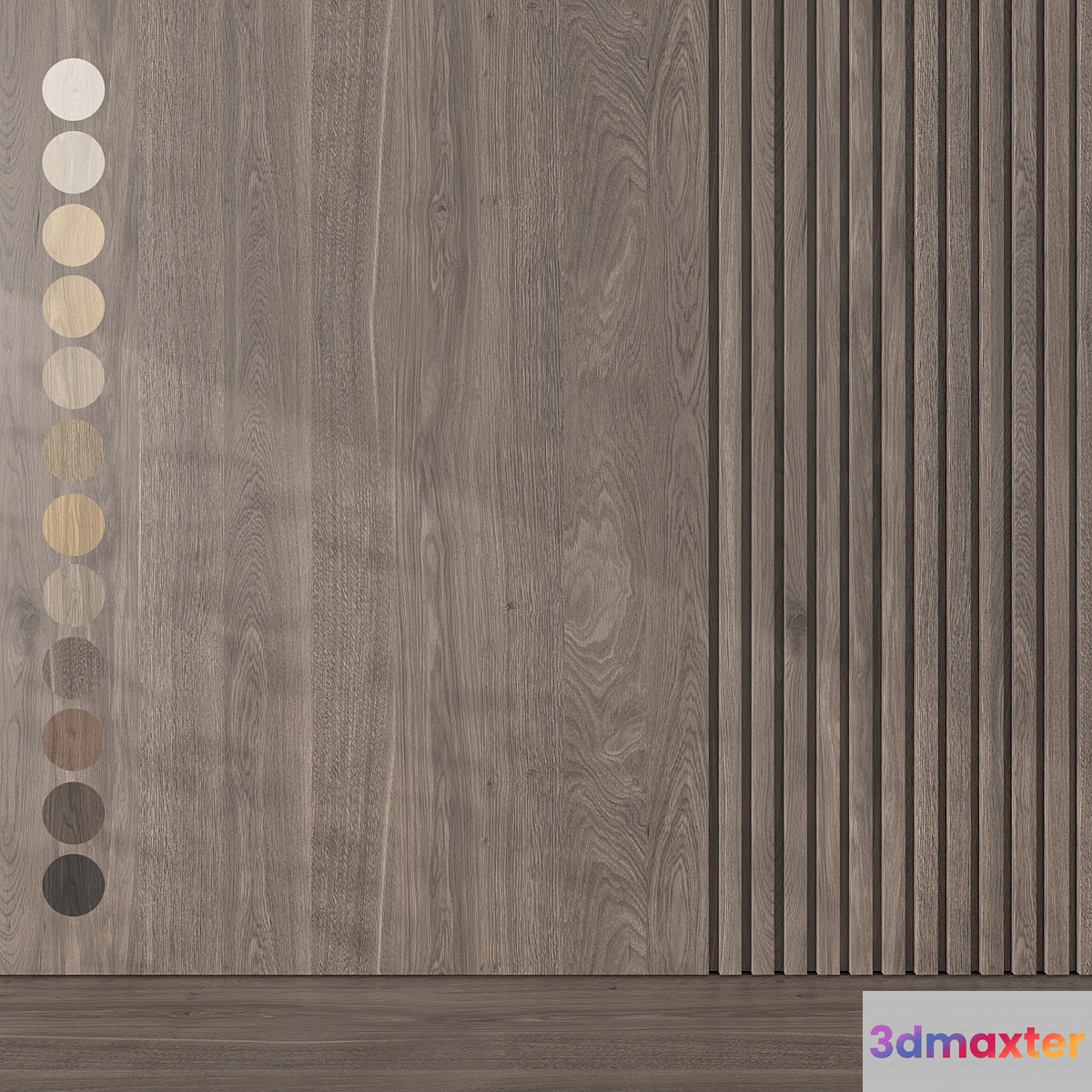Oak texture 019 3D Max