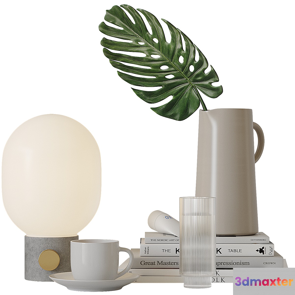 Decorative set for bedside tables