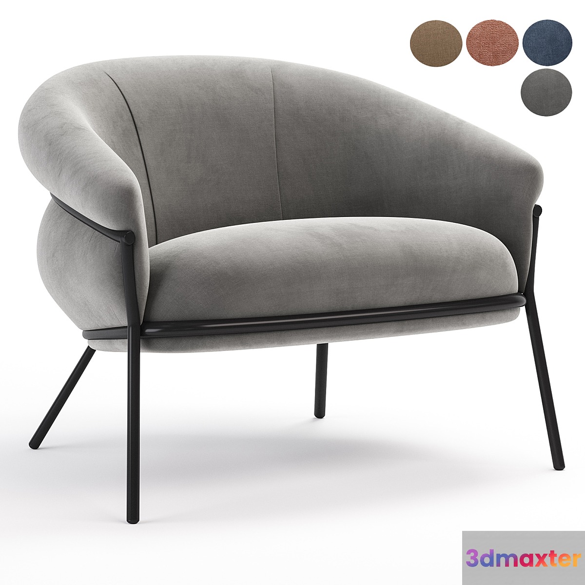 Grasso_armchair 3D Max