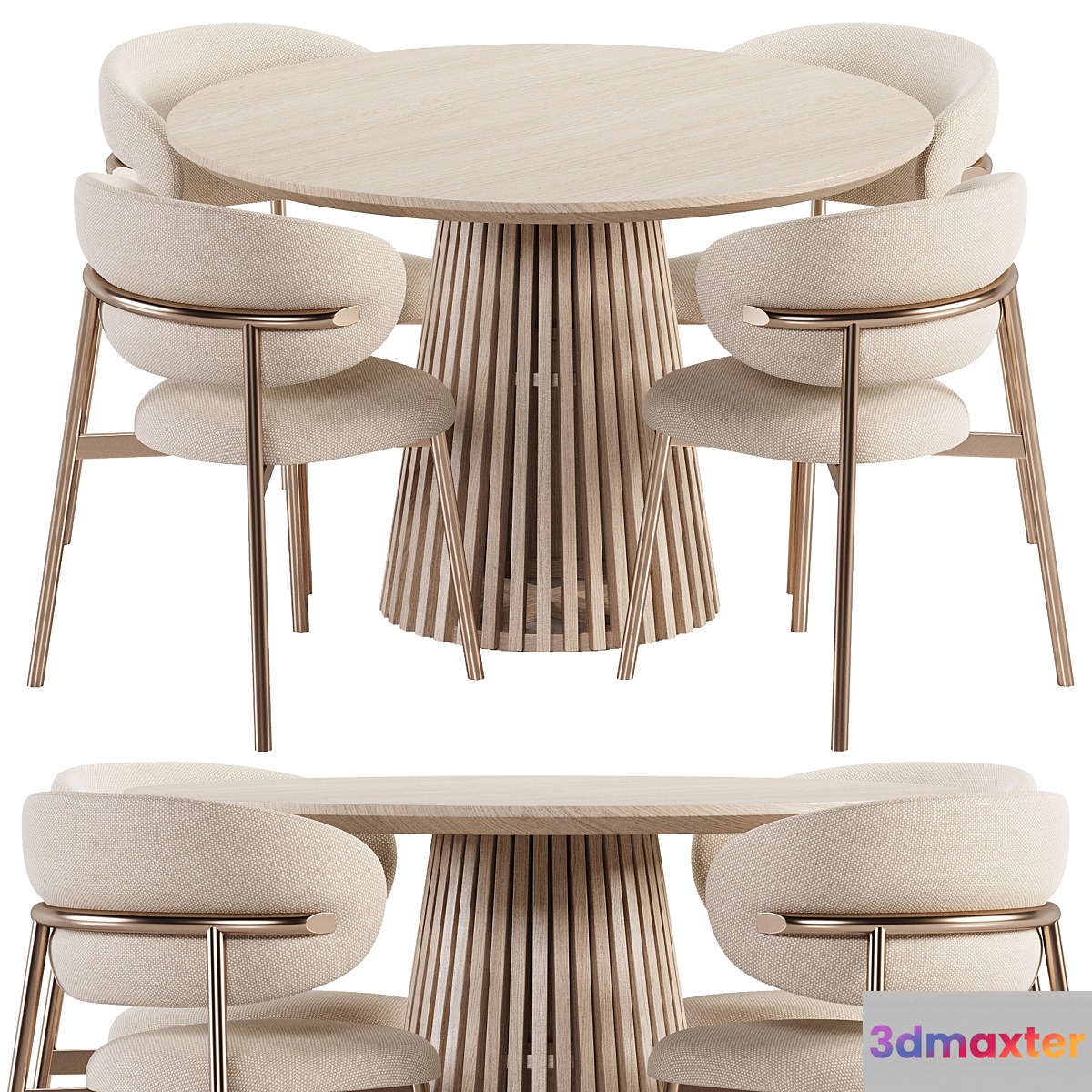 Dining Set 07 3D Max