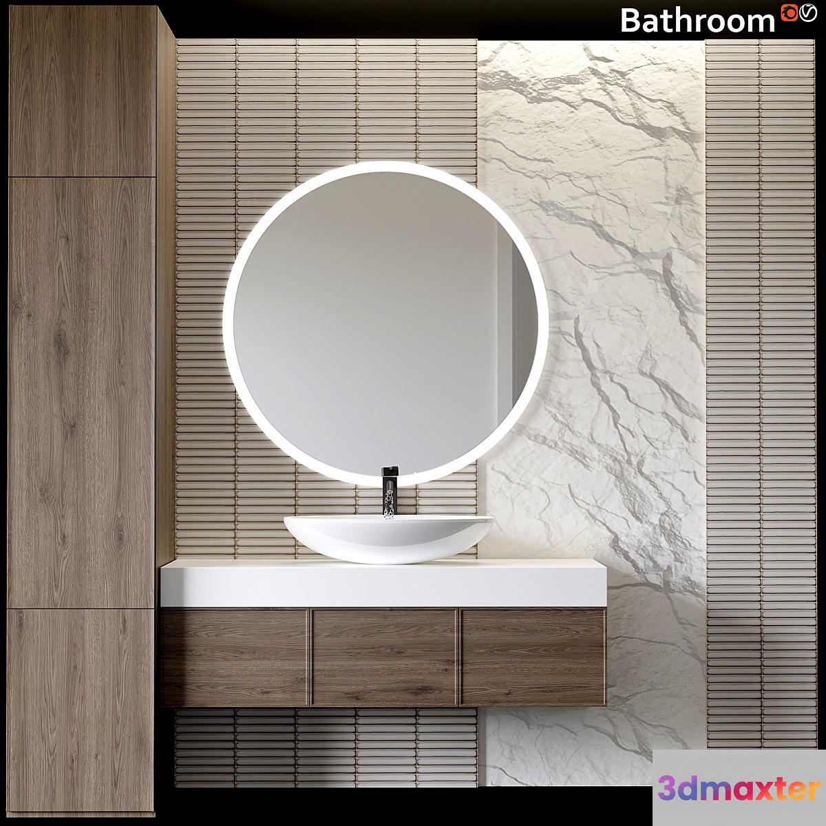 bathroom furniture 3D Max