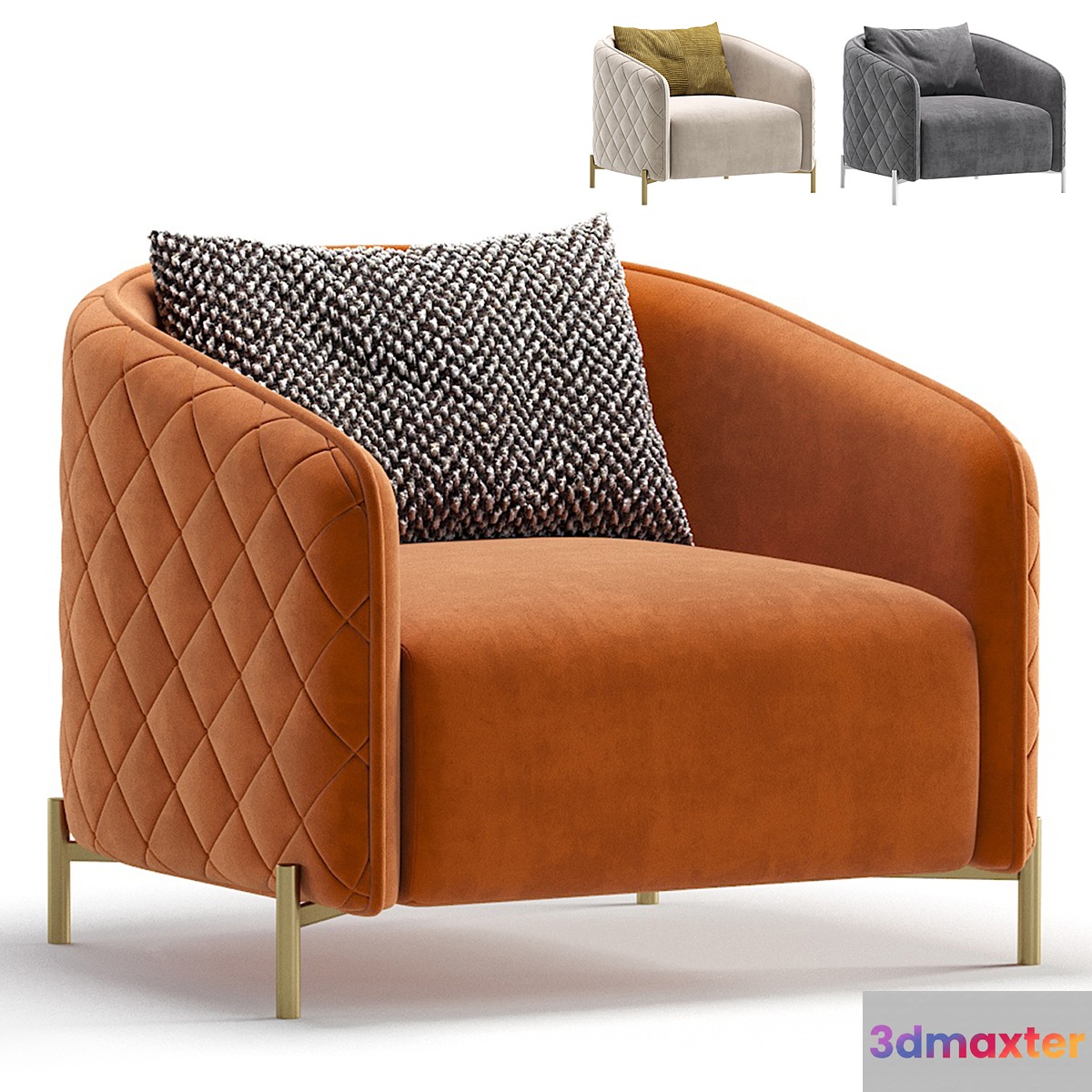 Armchair RIVAS by Cazarina Interiors 3 Colors Version_Armchair RIVAS
