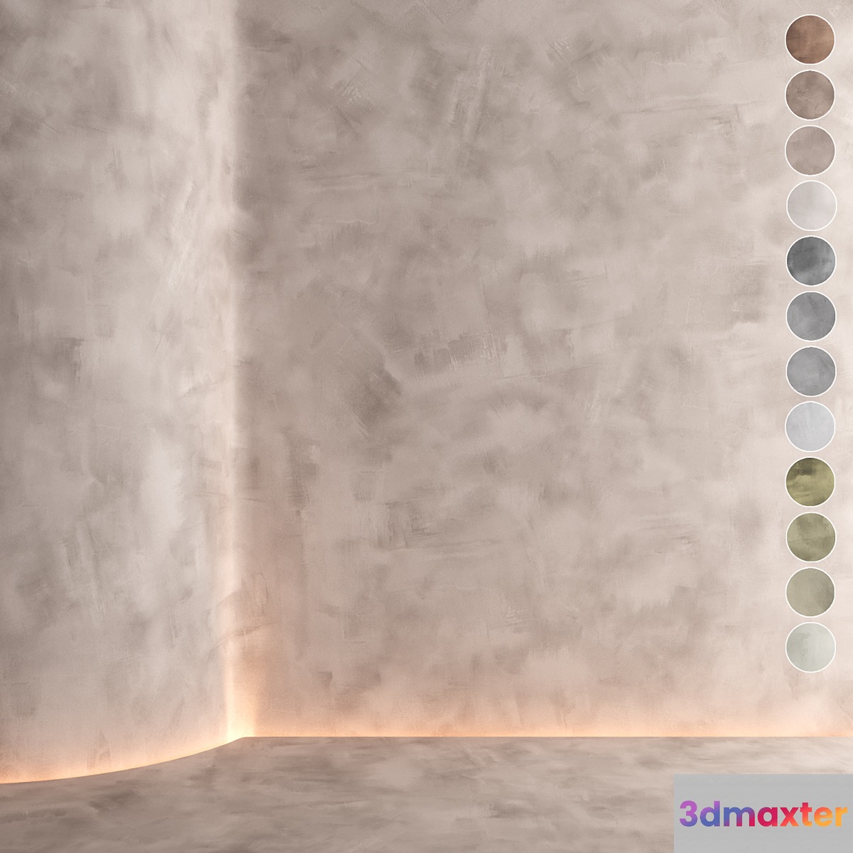 Decorative plaster 005 (Seamless texture) - No.2