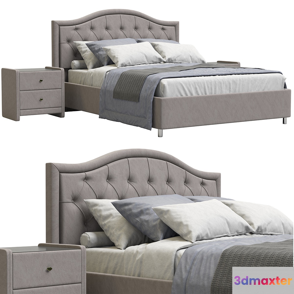 Askona Carolina Bed 3D Max
