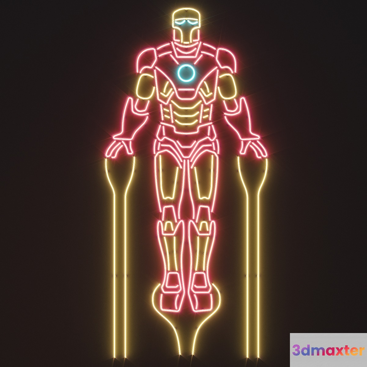 Neon decor 3 3D Max