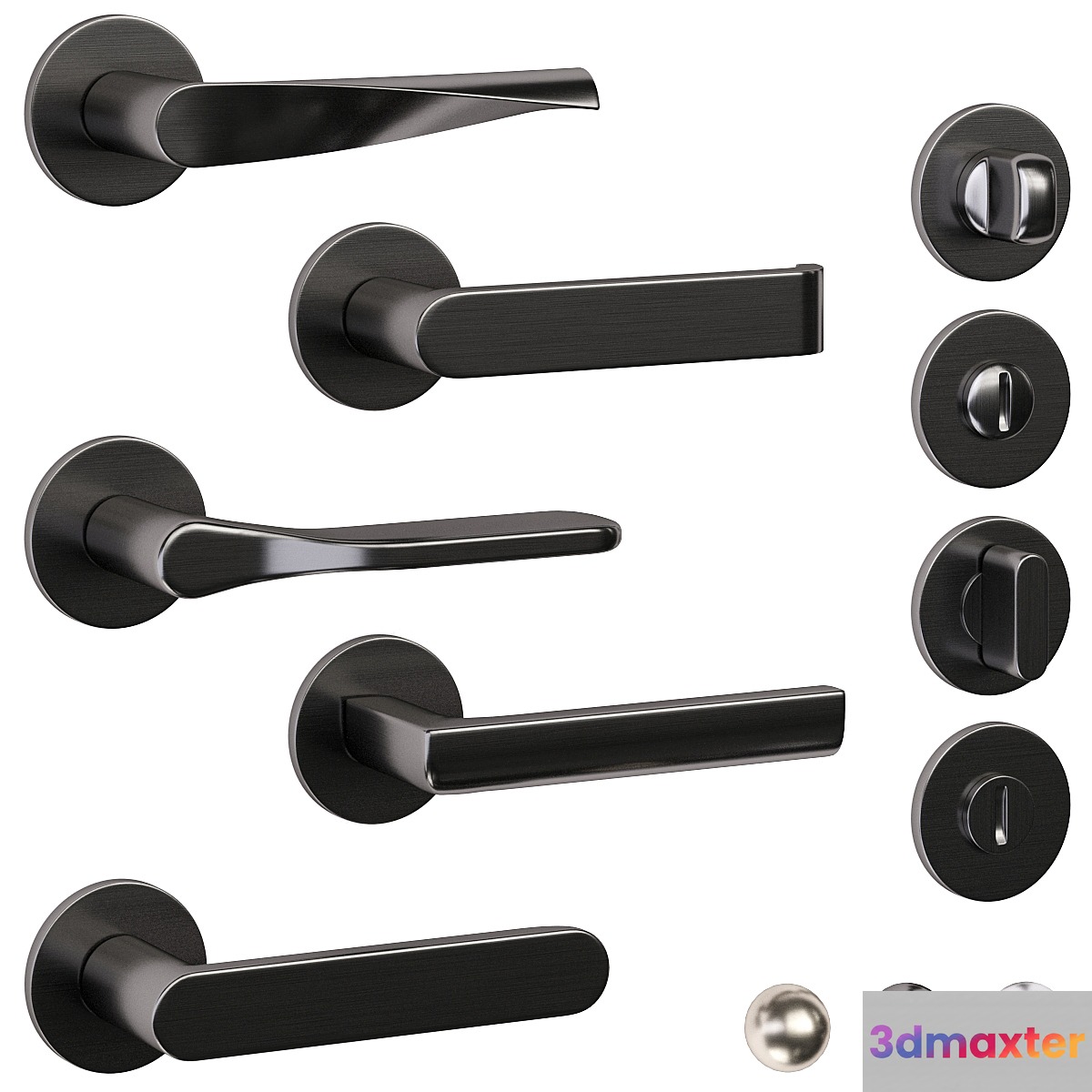 Door handles Olivari 3D Max