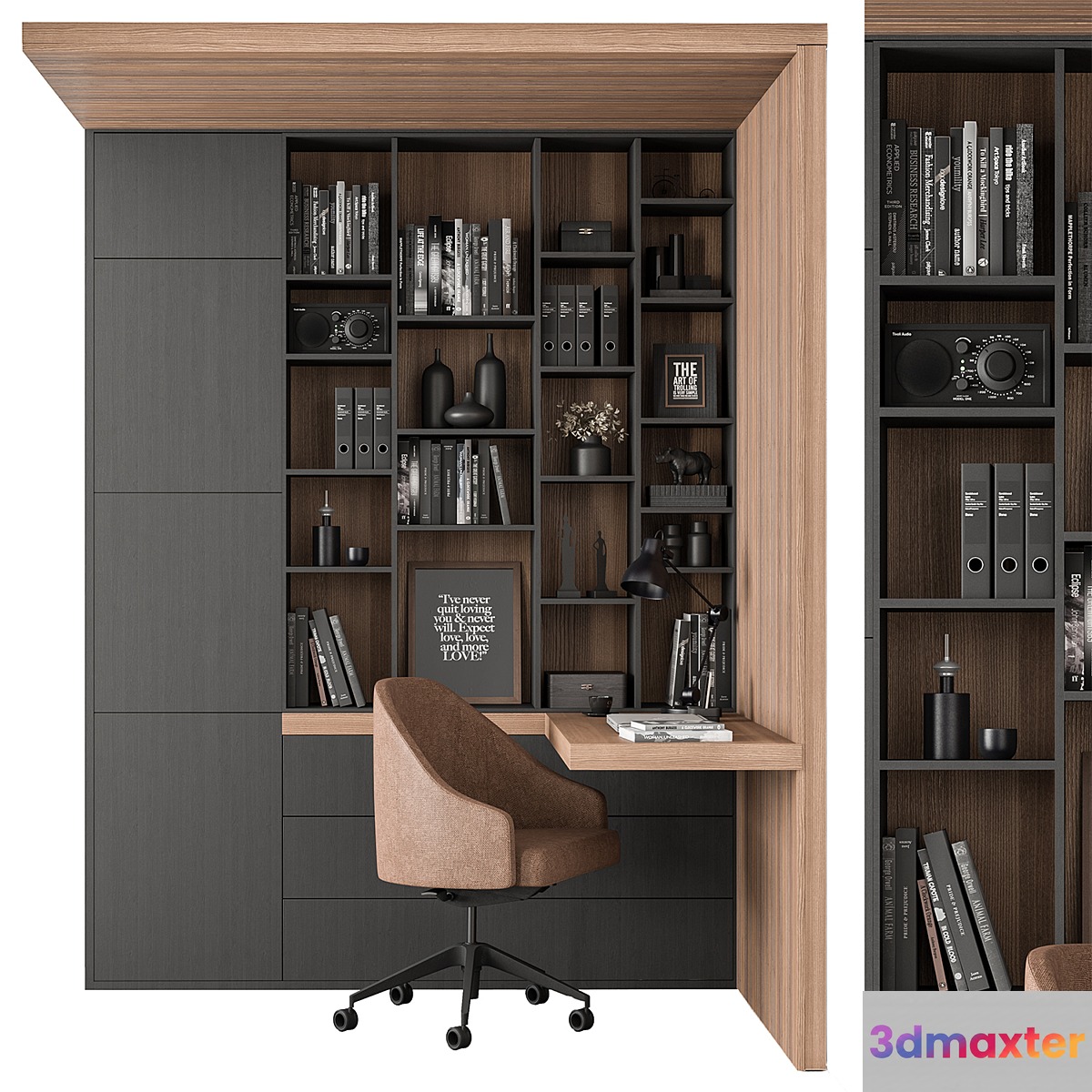 Home Desk and Library - Office Furniture 345