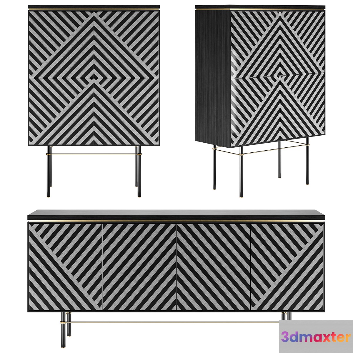 Zefiro Sideboard & Highboard by Capital Collection