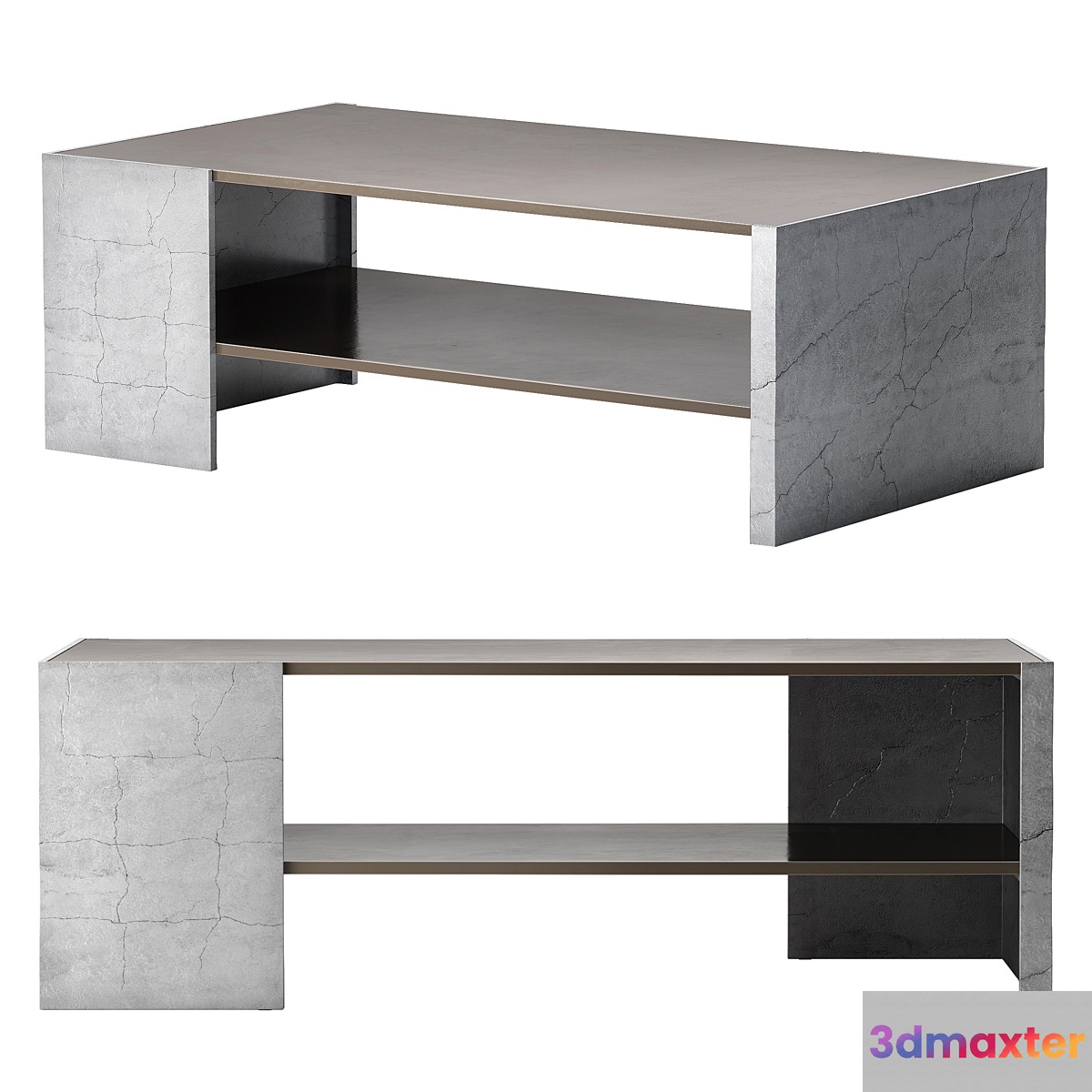 CB2 Rayon Cast Metal Coffee Table